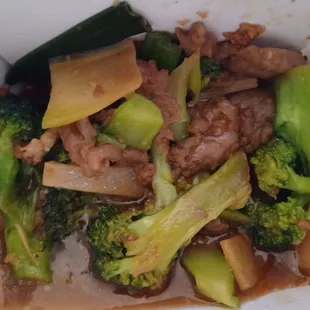 BBQ beef and broccoli