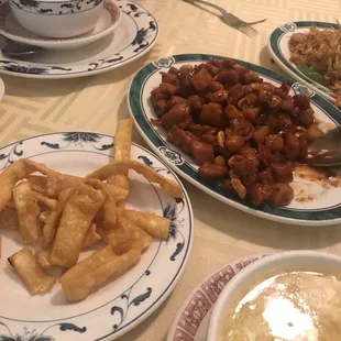 Kung pao chicken...barely any chicken that&apos;s mostly onion and radish