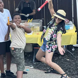 Even adults participate in the FUN :)