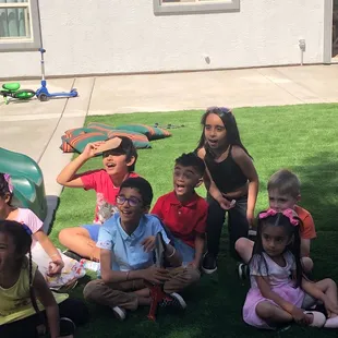 Kids amazed at every trick