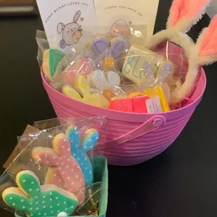 Sugar cookies and homemade mallow peeps