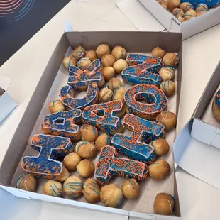 Hack-a-thon letter donuts!