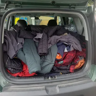 Carload of affordable coat donations needed for homeless shelters.