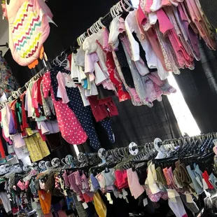 Baby section in store