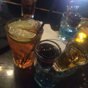 Cranberry Vodka with soda water and Gilly Grenade