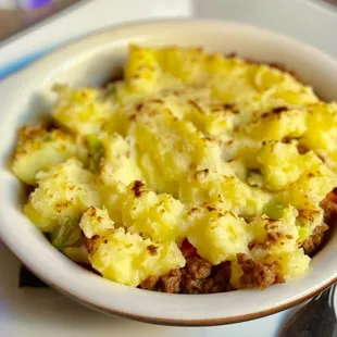Cottage Pie. Needed extra gravy, which our server happily brought us a side of. But otherwise very flavorful and comforting.