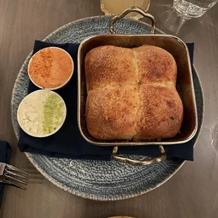 Pandesal with Bulalo (Bone Marrow) Butter and Chamoy Guava Butter