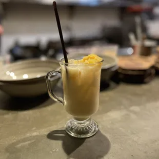 BOBBIE'S SANGRIA coconut rum, wine, calamansi, pineapple, coconut milk, jackfruit