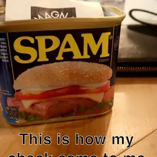 This was such a clever idea on how to present the check...I enjoyed it!