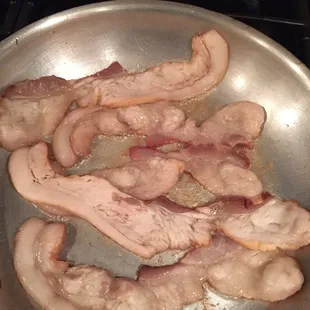 Disgusting bacon I was sold at Magnani's.  Pure fat.