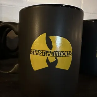 A cup from the merch collection- like the Wu tang logo- awesome!!