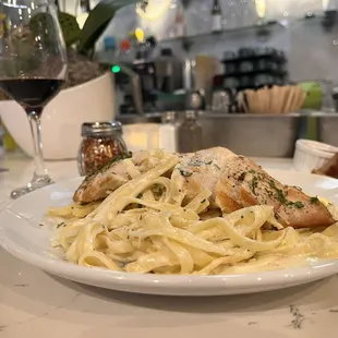 A nice glass of Cabernet with my pasta