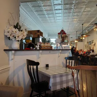 a dining room at a restaurant