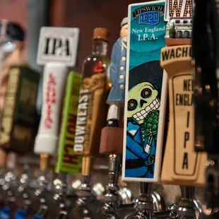 We offer an array of beers on draft