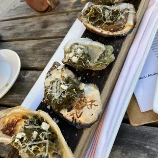 Grilled oysters. I was meh about them but still appreciate the effort.