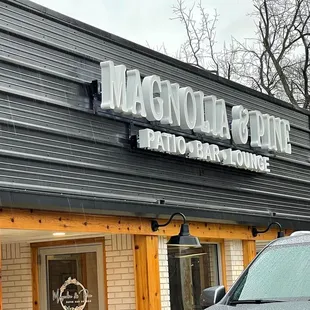 the front of the restaurant