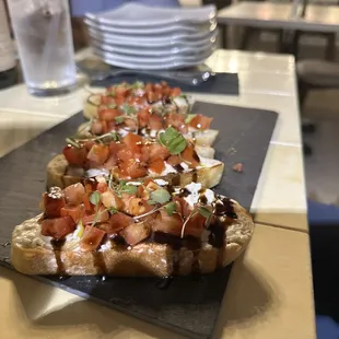 a close up of a plate of food
