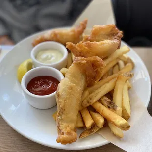 Fish and chips. Outstanding fries.