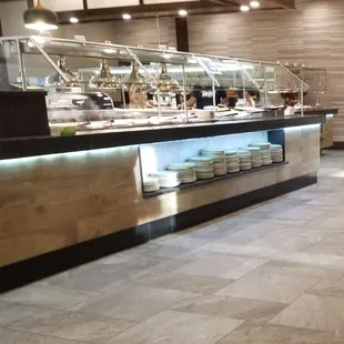 One of the buffet stations of many