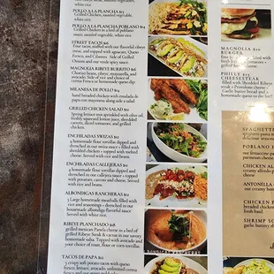 the menu