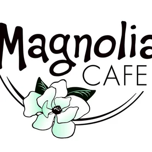 the logo for magnolia cafe