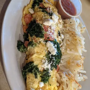 Florentine omelet
