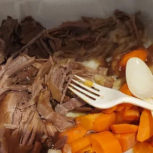 Pot roast dinner that's apparently gone down hill!!!