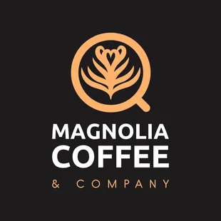 the logo for magnolia coffee company