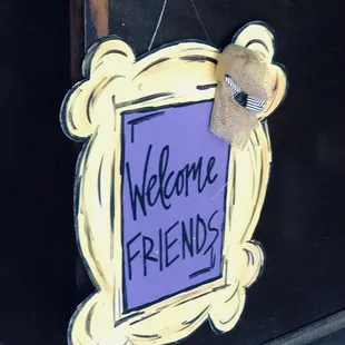 Cute welcoming signage