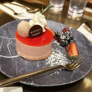 Lychee Raspberry Cheesecake