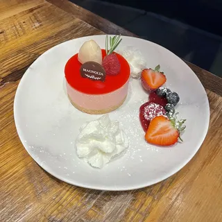 Lychee Raspberry Cheesecake