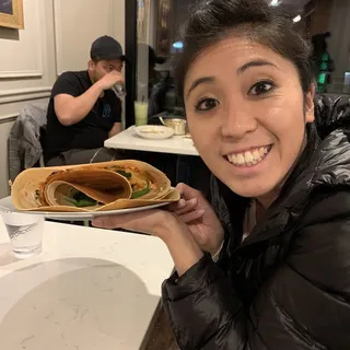 Spinach and Cheese Crepe