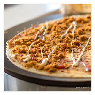 Chili and Shredded Pork Crepe