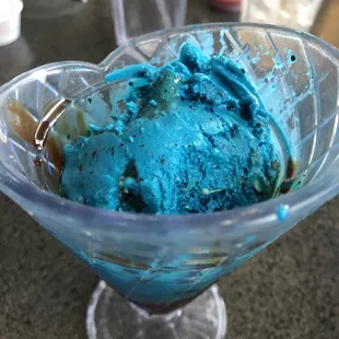 Blue monster.  One scoop $1!!!!!