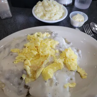 Country Benedict with Grits