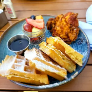 Chicken and Waffles Plate