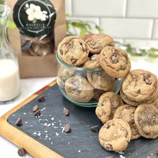 Mini Cookies, Mini Salted Brown Butter Chocolate Chip Cookies, Best Cookies La Jolla, Best Cookies San Diego, Office Lunch Catering