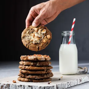 Smores Cookie San Diego, Best Cookies San Diego, Best Cookies La Jolla, Dessert Catering, Unique Desserts, Office Lunch Catering, Chocolate