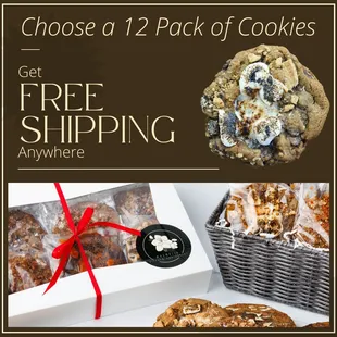 We offer Nationwide Shipping. Buy a 12 Pack, GET ONE FREE! + free shipping anywhere in the US! 
Best Cookies San Diego, Unique Desserts