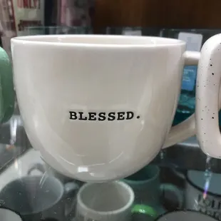 Yes. Blessed. Coffee cup priced at $5.99