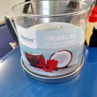 When I walked the place smelled of Tropical Coconut Breeze.