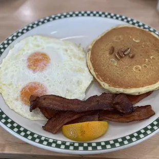 2eggs and...  Always just the right portion! The bacon  is life!