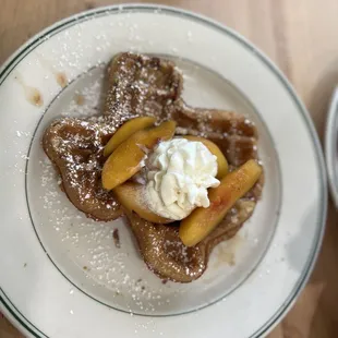 Texas Peach Pecan Waffle.