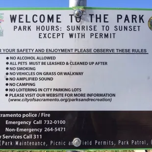 Park info