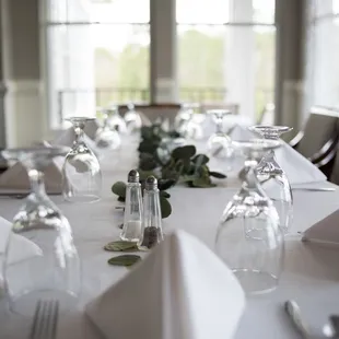 Nice plates and glasses included in venue package