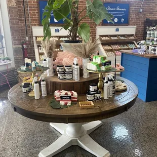 Soaps, body butter, scrubs