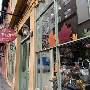 the outside of the store