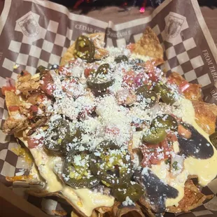 House Nachos with chicken