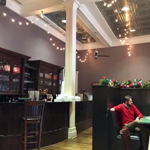 a man sitting at a bar