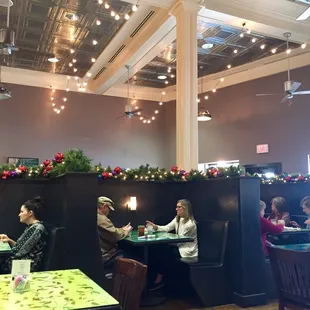 people sitting at tables